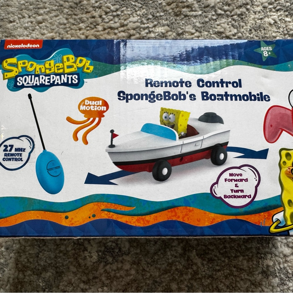 Nickelodeon SpongeBob Remote Control Boatmobile - Yellow and White - Picture 4 of 4